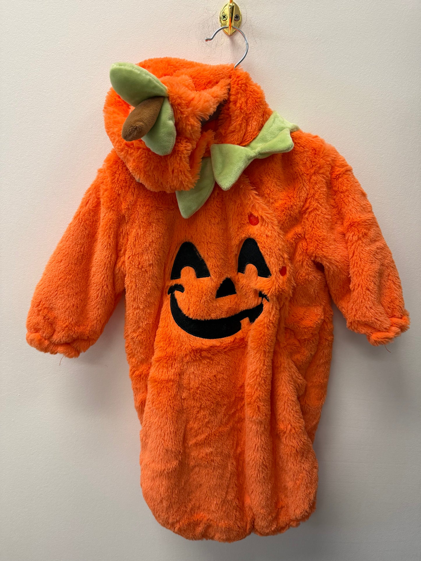 PUMPKIN BUNTING SUIT COSTUME SIZE 0-9M