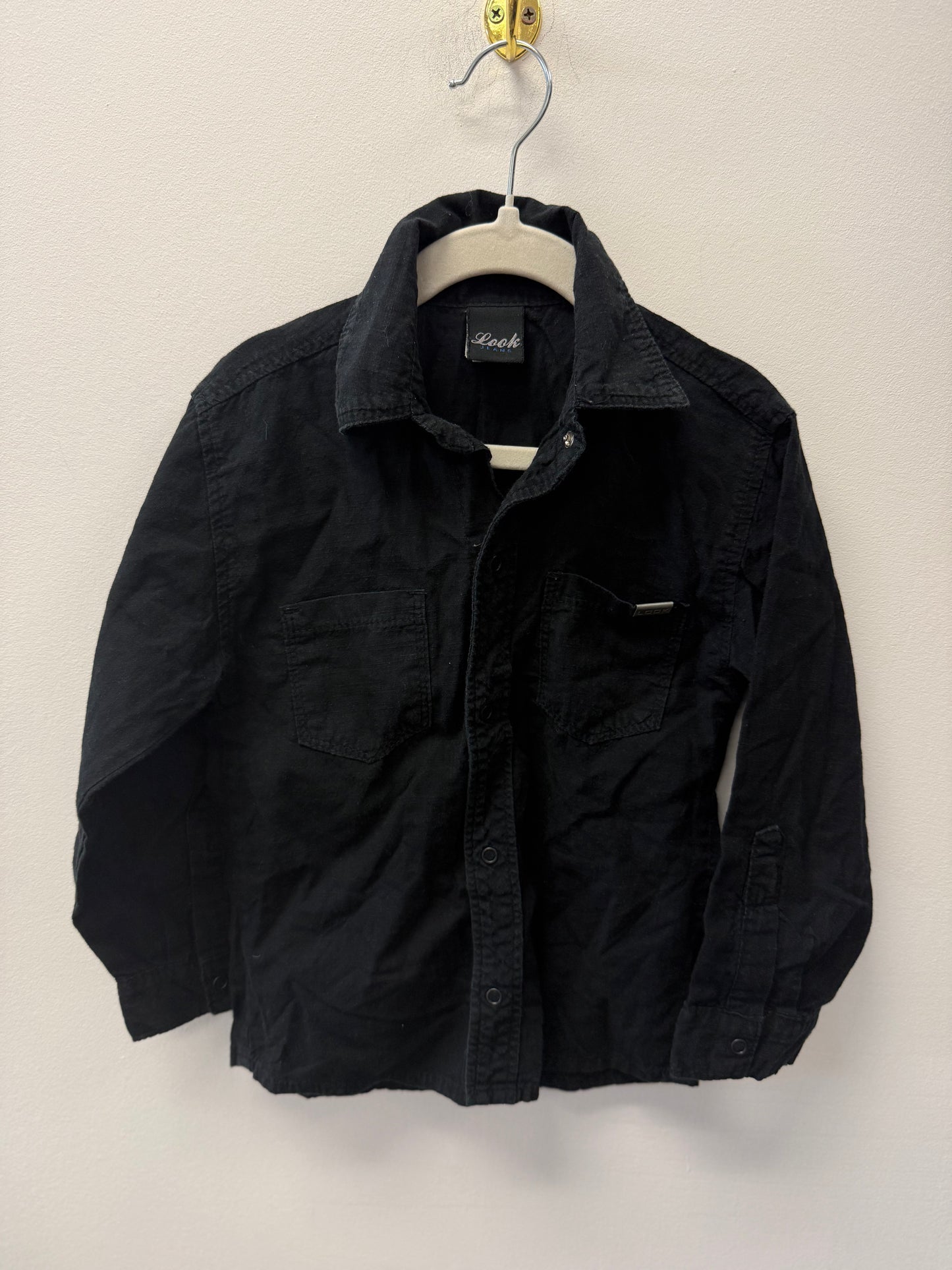 LOOK JEANS BLACK BUTTON UP SIZE 4T