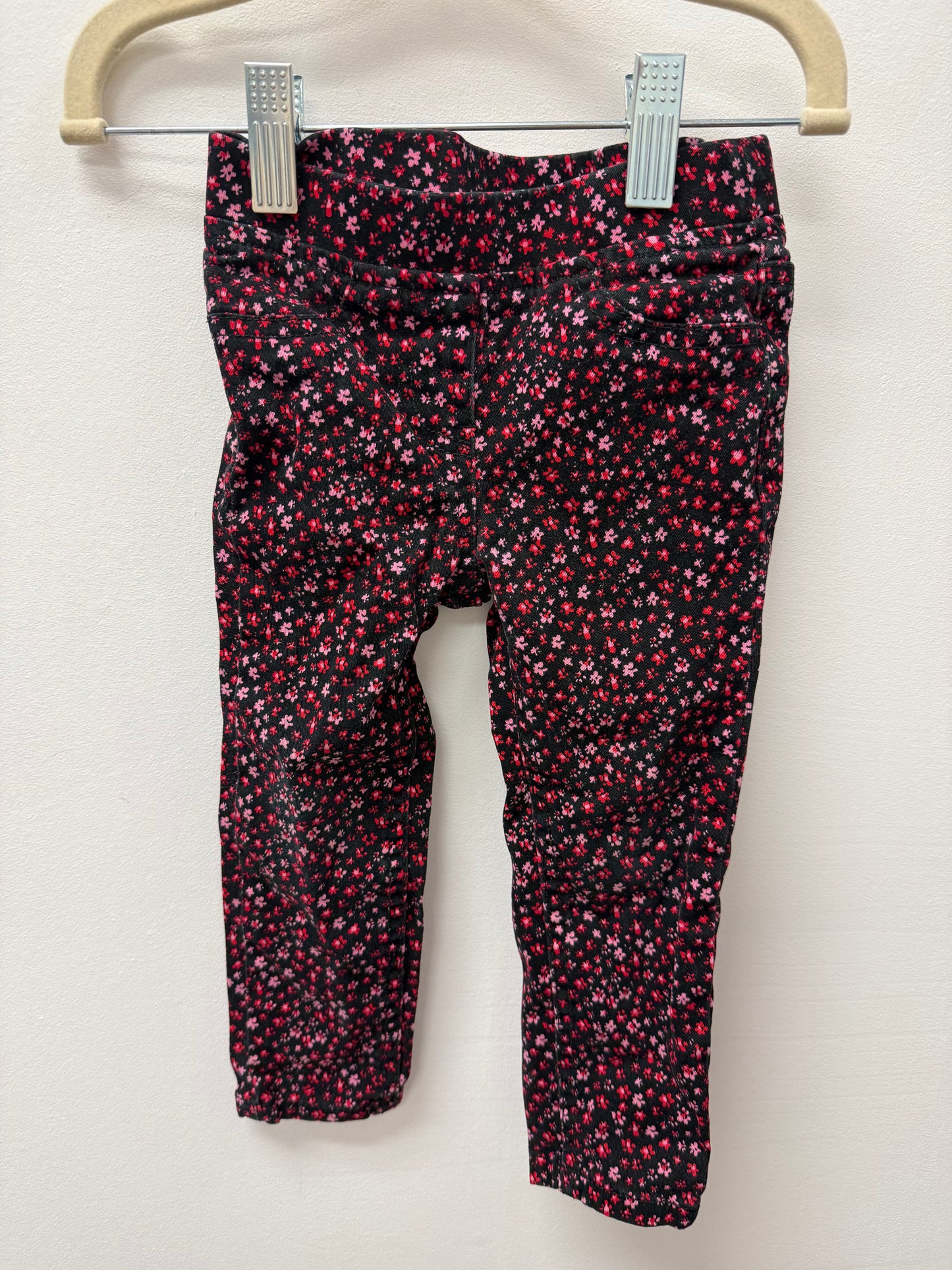 GEORGE FLORAL STRECHY JEANS SIZE 2T