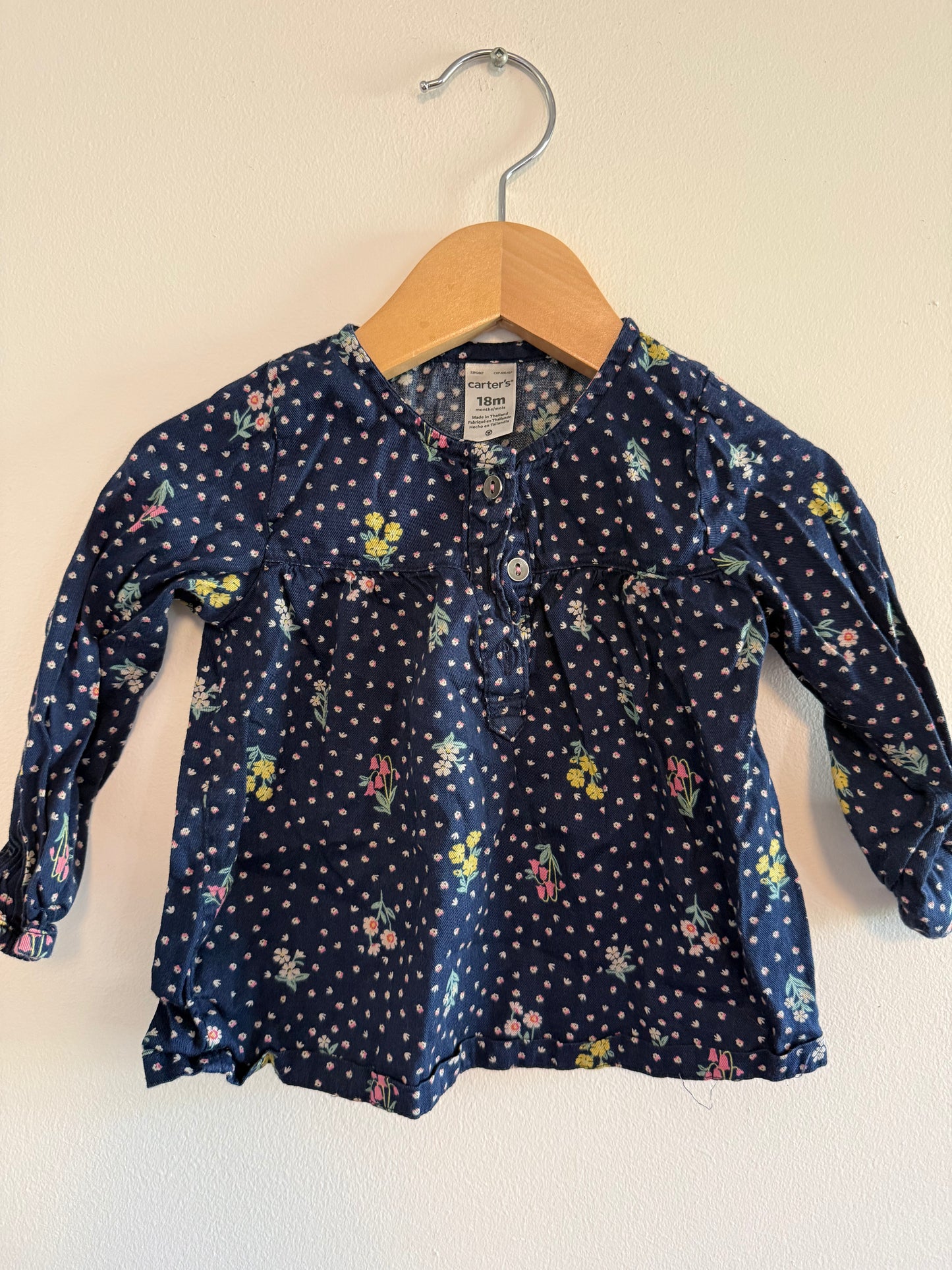 CARTERS FLORAL SHIRT SIZE 18M