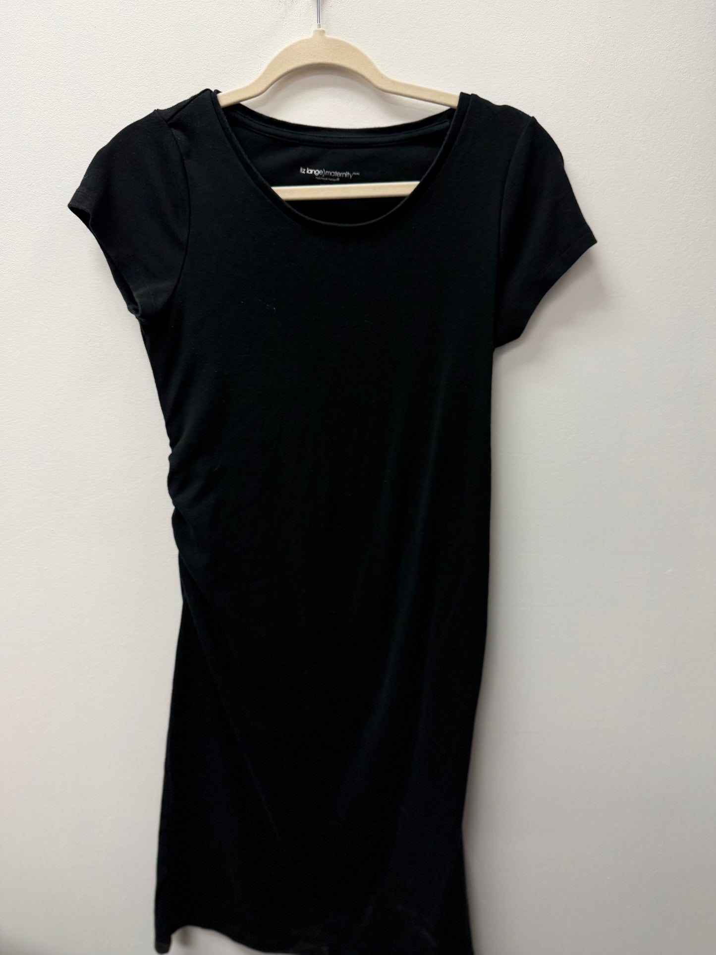 LIZ LANGE BLACK MATERNITY DRESS SIZE XS