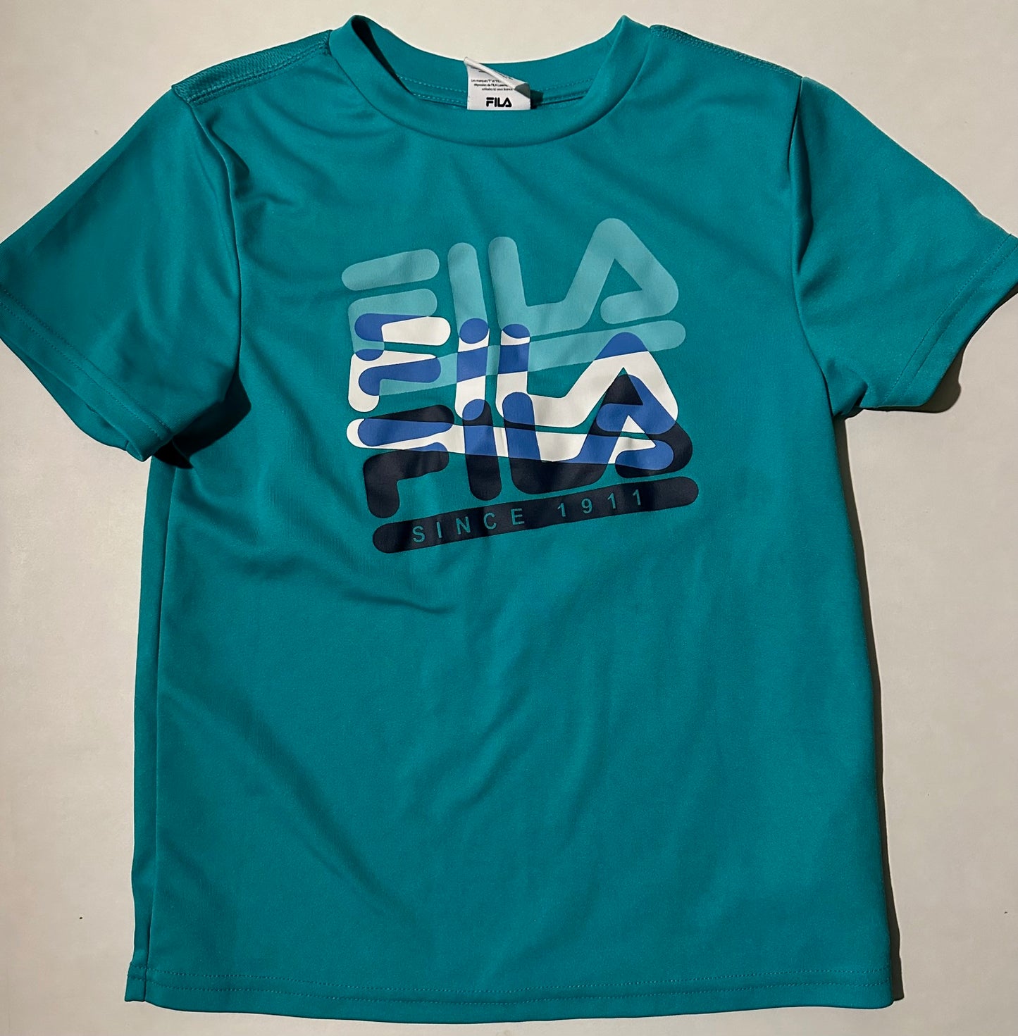 Fila, Teal Blue T-Shirt - Size 8