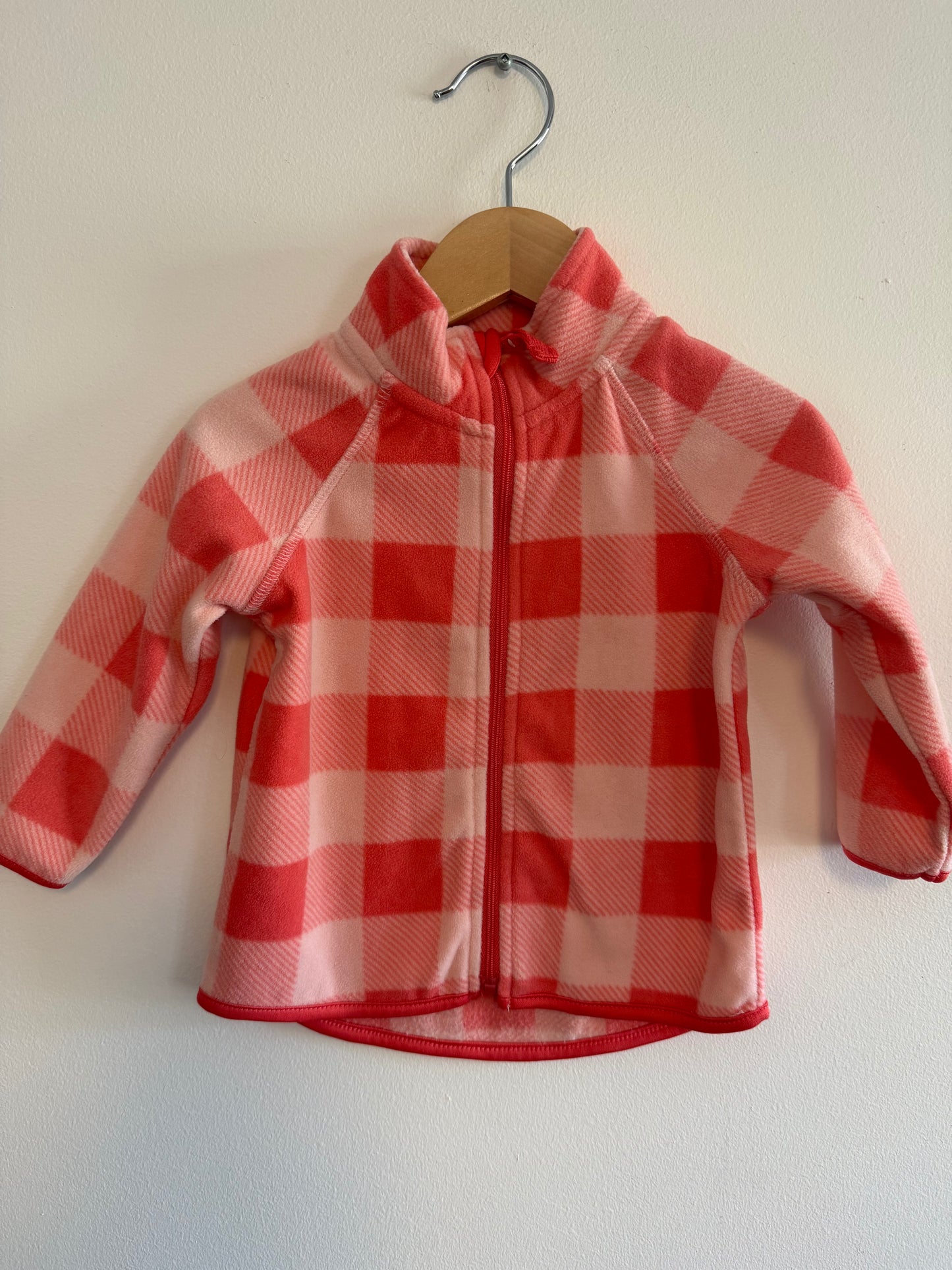 GEORGE PINK PLAID SWEATER SIZE 12-18M