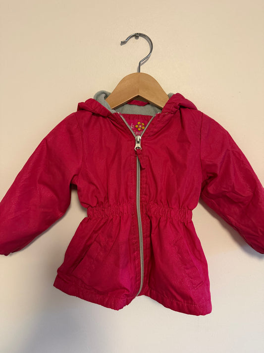PINK PLATINUM FLEECE LINED COAT SIZE 18M