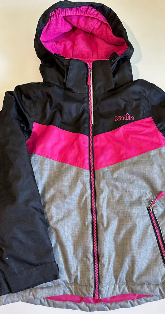 XMTN, Black, Pink, and Light Grey Winter Jacket - Size 10