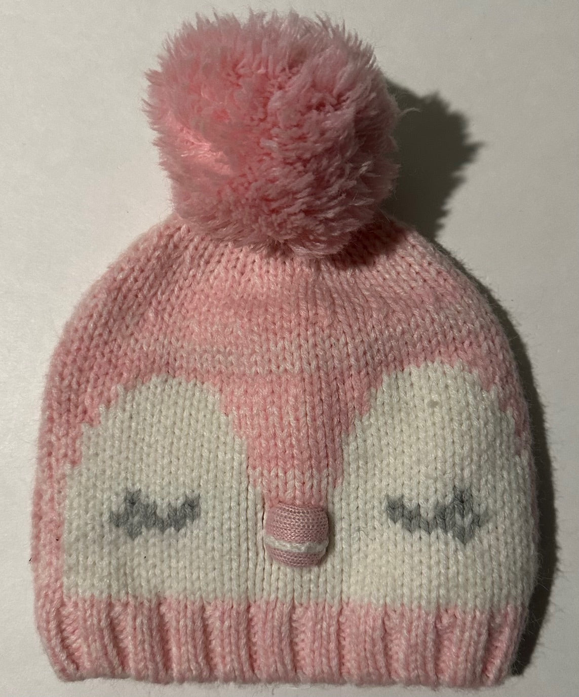 Joe Fresh, Pink and White Toque - 0-12 Months