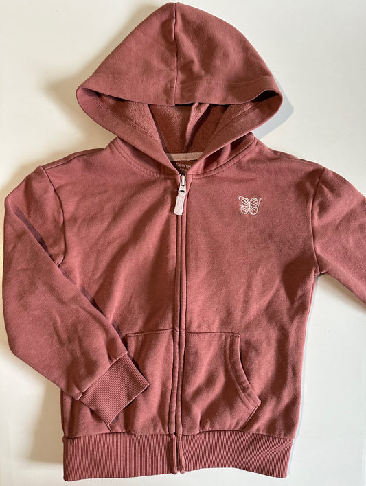 *Play* George, Dusty Rose Zip-Up Hoodie - Size Small (6)