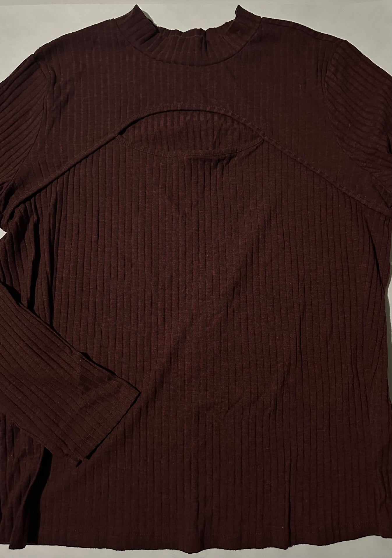 *Adult* Ricki's, Dark Brown/Burgundy Shirt - Size XL