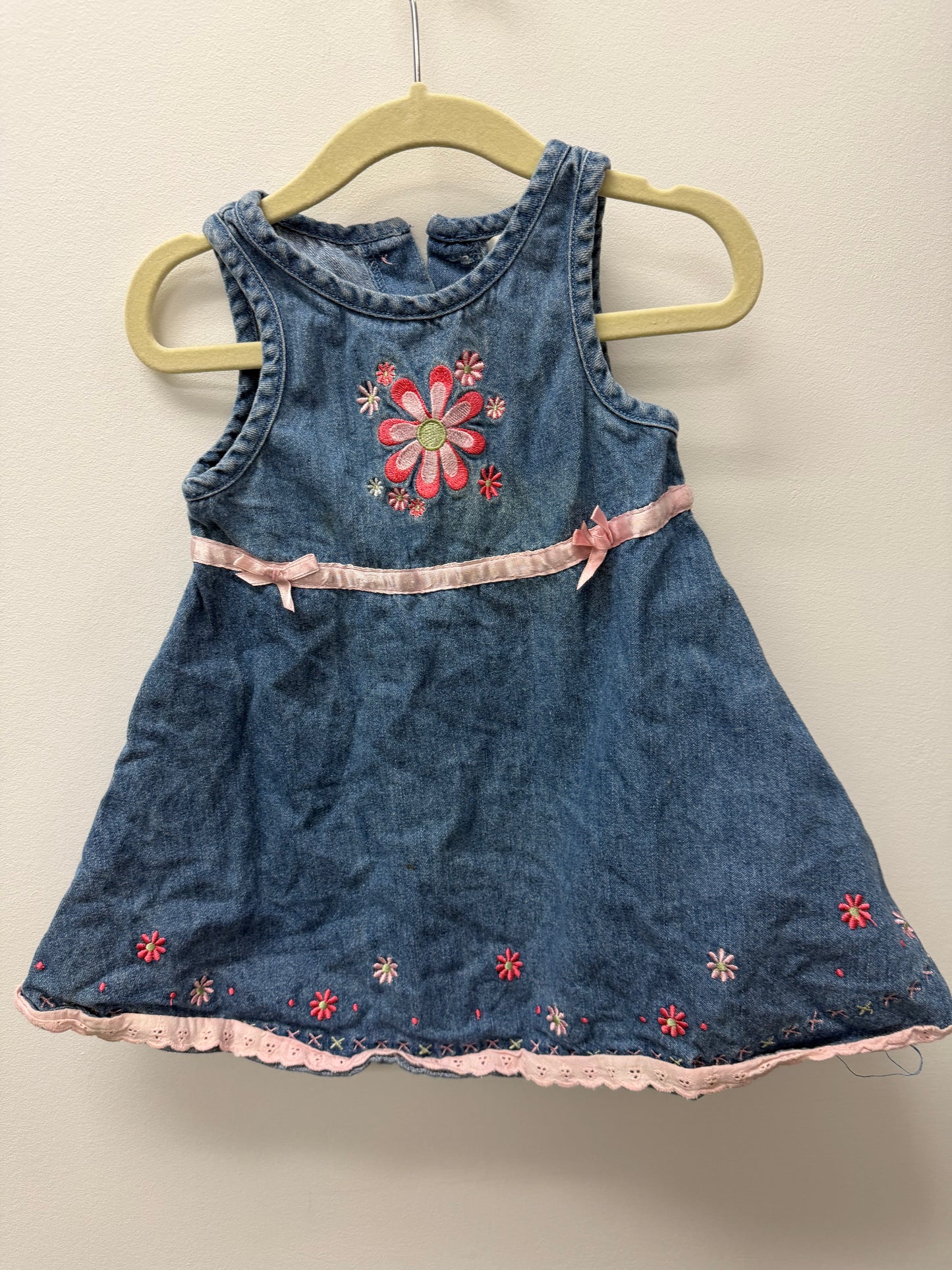OLD SCHOOL GEORGE DENIM DRESS SIZE 12M