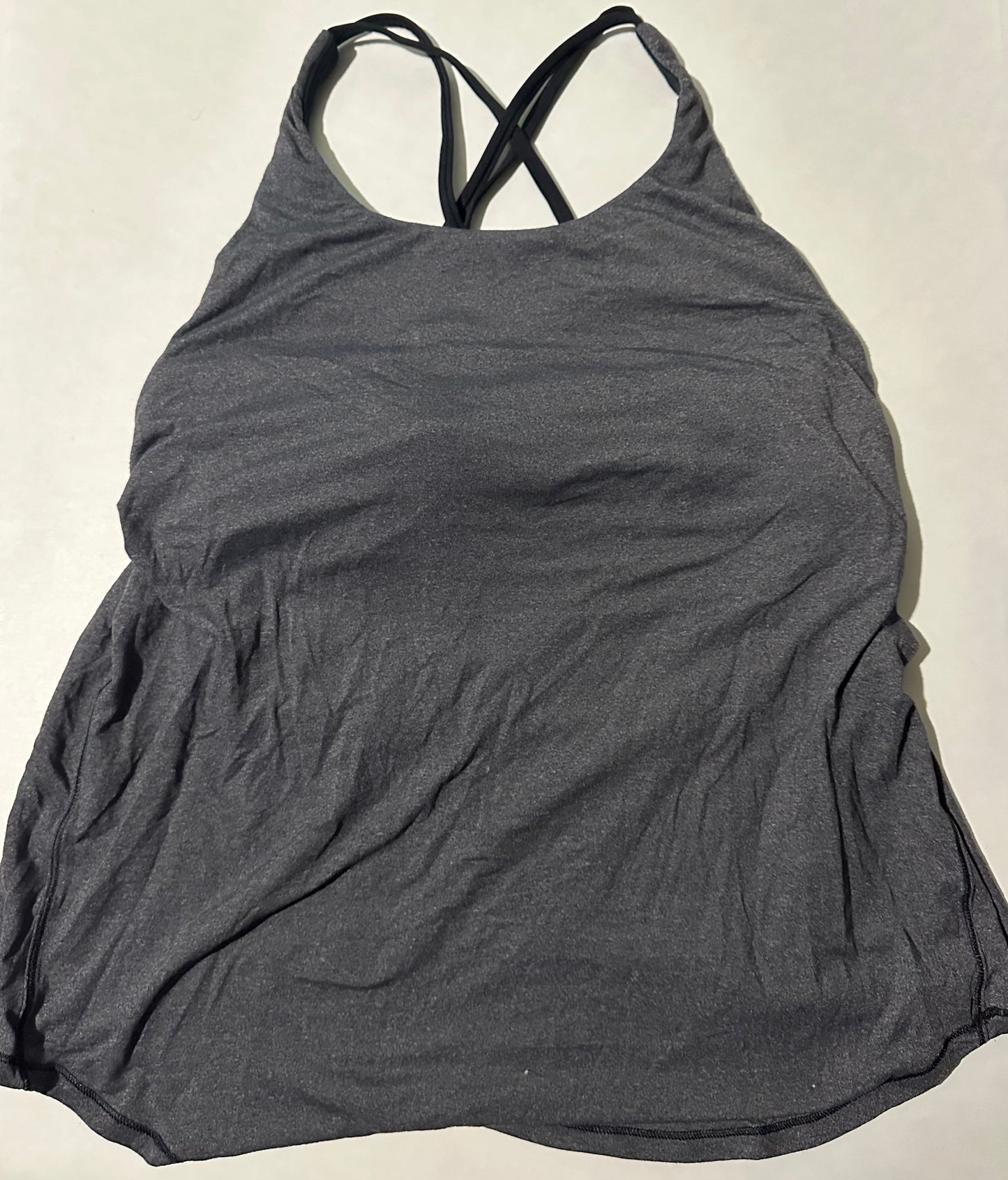 *Adult* Unknown Brand, Grey Workout Top - Size Small/Medium