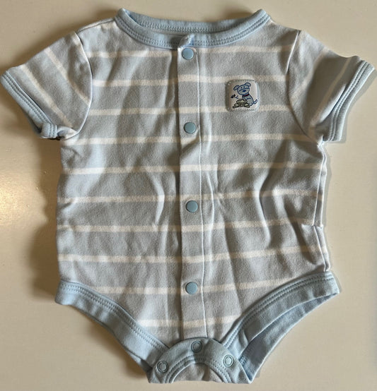 Baby Connection, Pale Blue Onesie - 0-3 Months