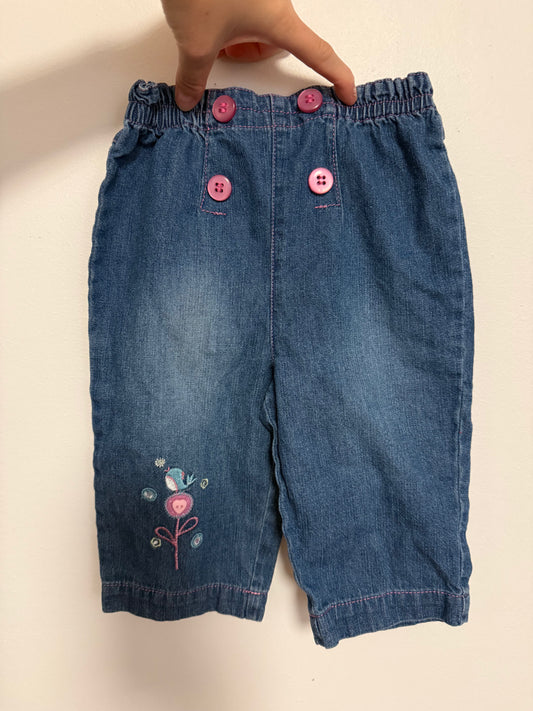 GEORGE WIDE LEGGED BUTTON PANTS SIZE 18M