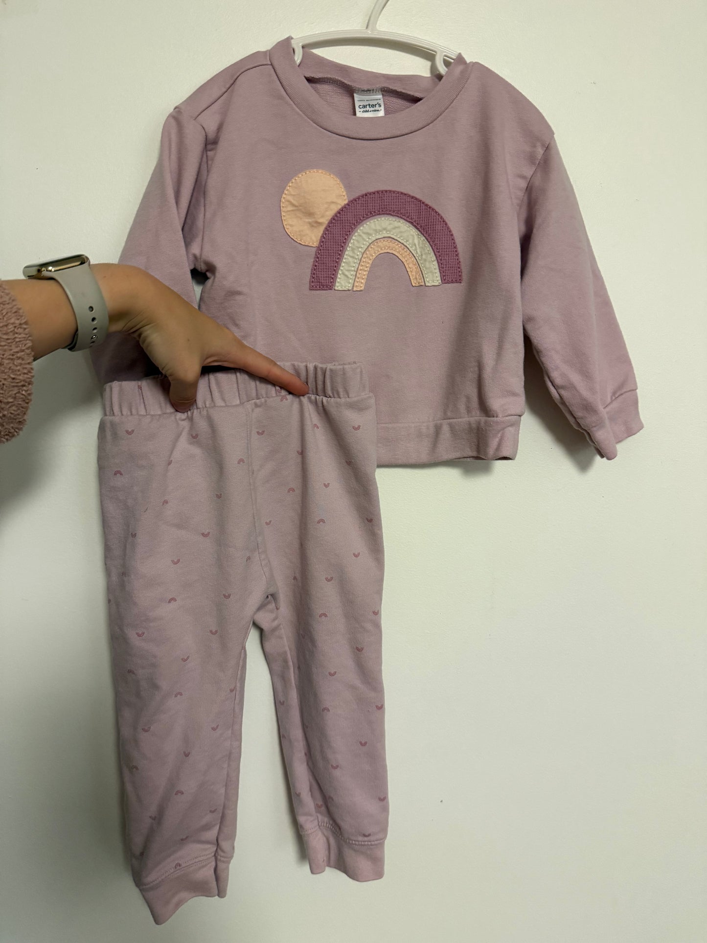 CARTERS RAINBOW 2 PIECE OUTFIT SIZE 24M