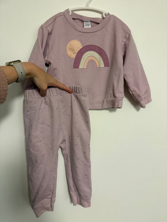 CARTERS RAINBOW 2 PIECE OUTFIT SIZE 24M