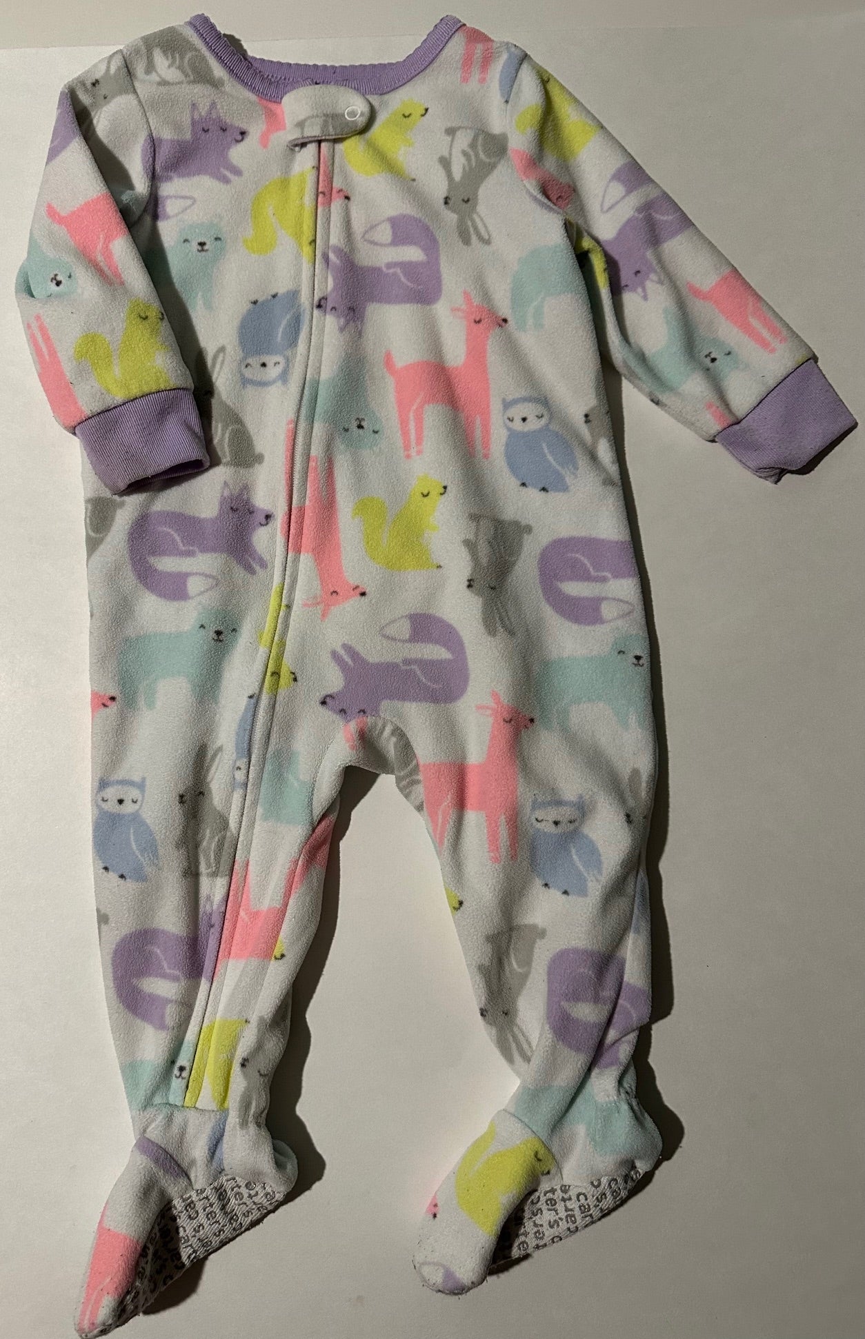 *Play* Carter's, Fleece Animals Sleeper - 9 Months