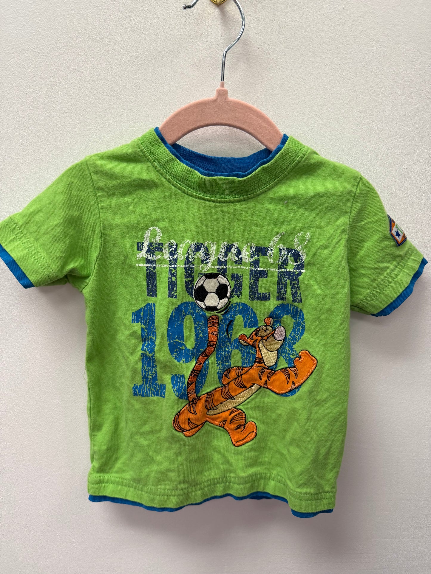 DISNEY GREEN TIGGER SHIRT SIZE 2T