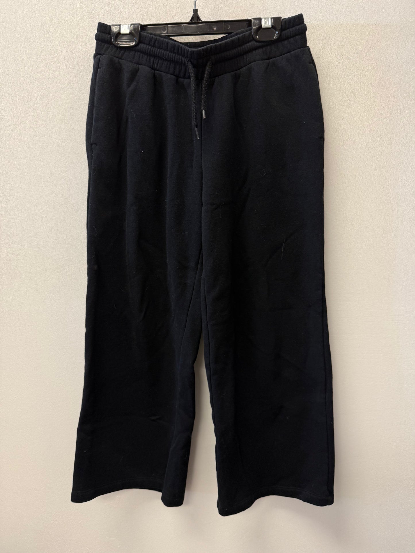 H&M WIDE LEGGED BLACK JOGGERS SIZE 9-10