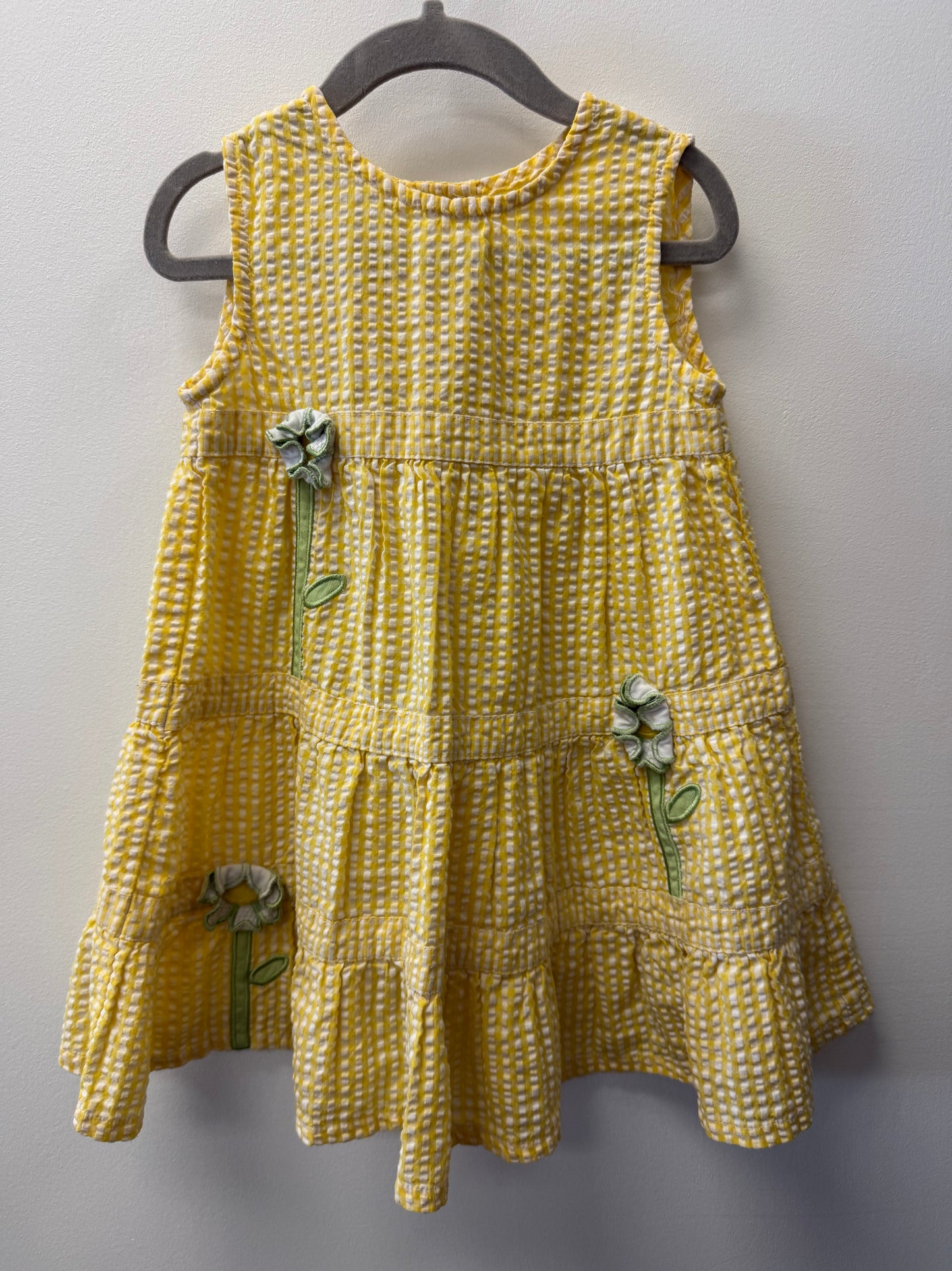 VINTAGE SAMANTHA SAYS YELLOW CHECKERED DRESS SIZE 3T