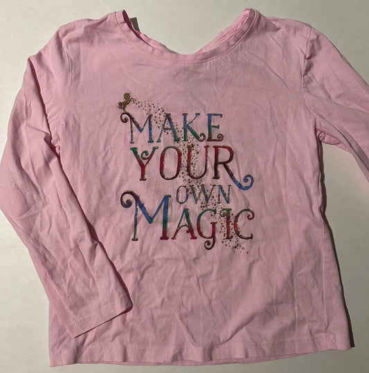 George, Pink "Make Your Own Magic" Shirt - Size Medium (7-8)