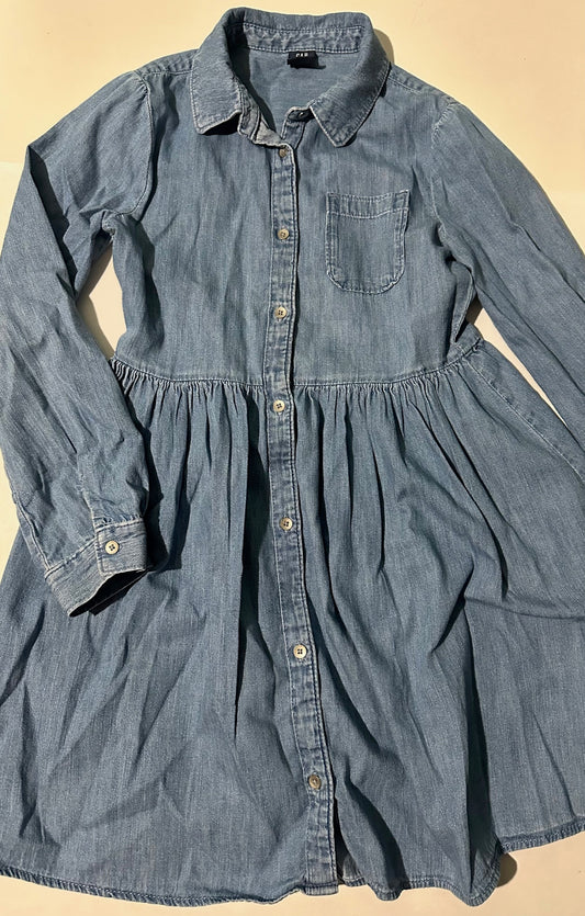 Gap, Button-Up Denim Dress - Size Medium (8-9)