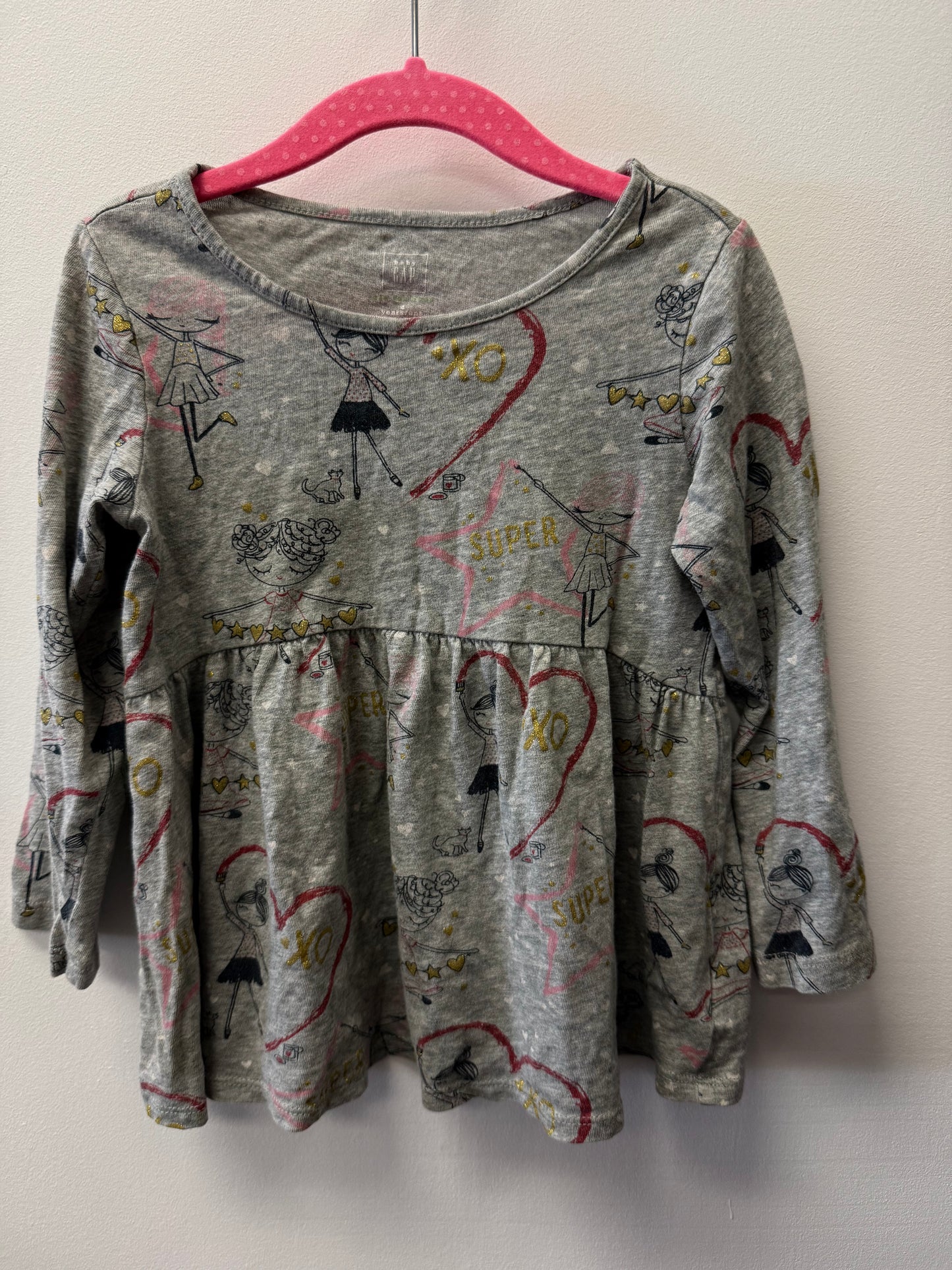 BABY GAP BALLERINA SHIRT SIZE 4T