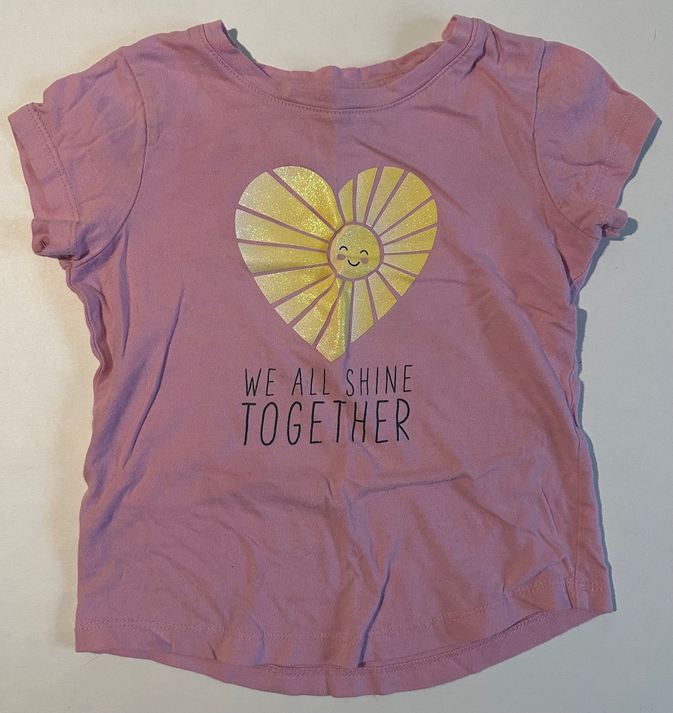 *Play* George, Pink "We All Shine Together" T-Shirt - Size Small (6)