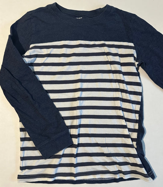 Carter's, Dark Blue and White Striped Shirt - Size 10/12