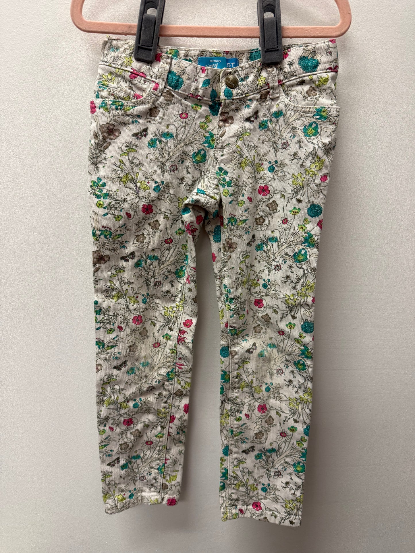 OLD NAVY BUTTERFLY JEANS SIZE 5T