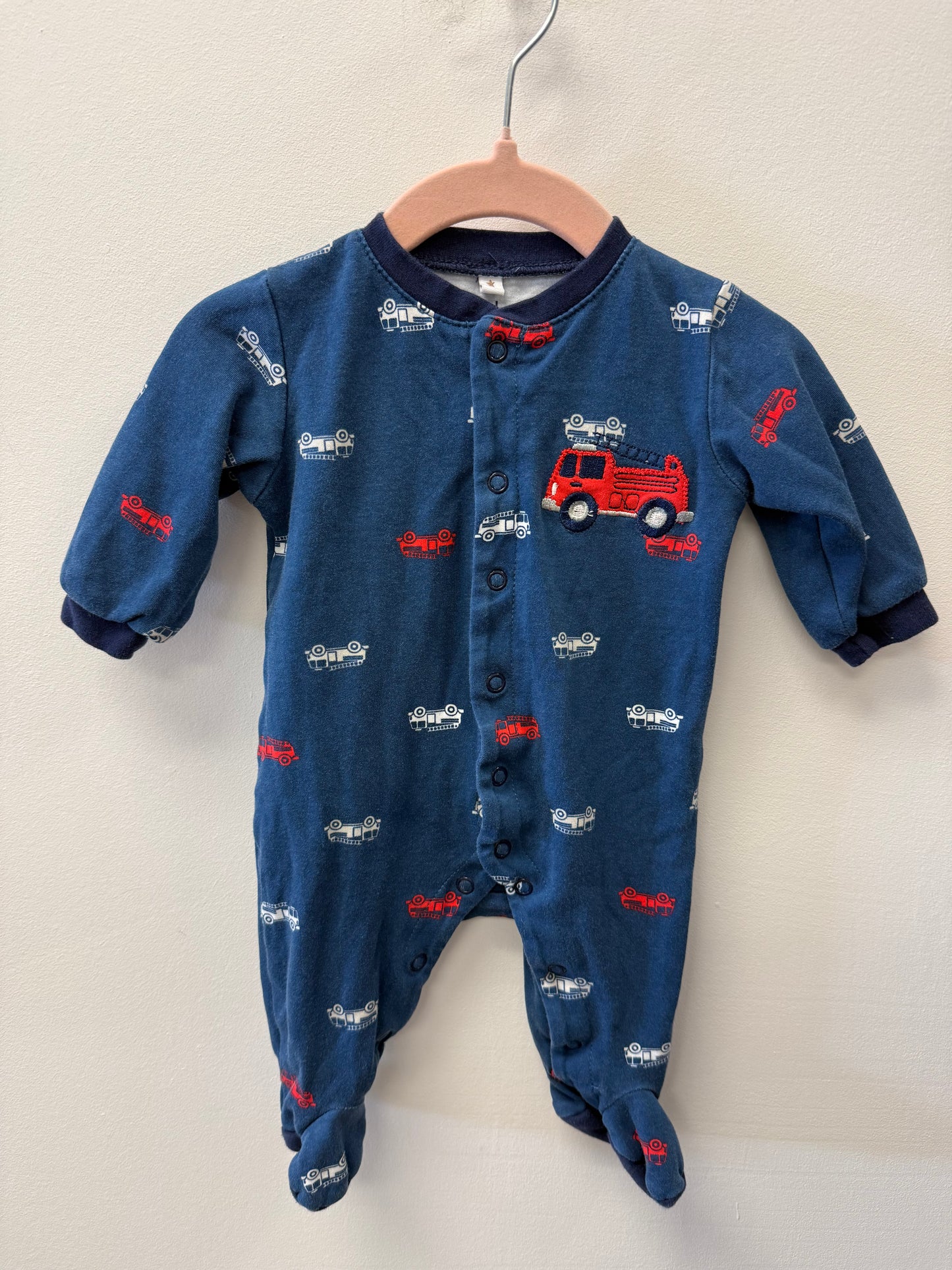 PEKKLE FIRETRUCK SLEEPER SIZE 3M