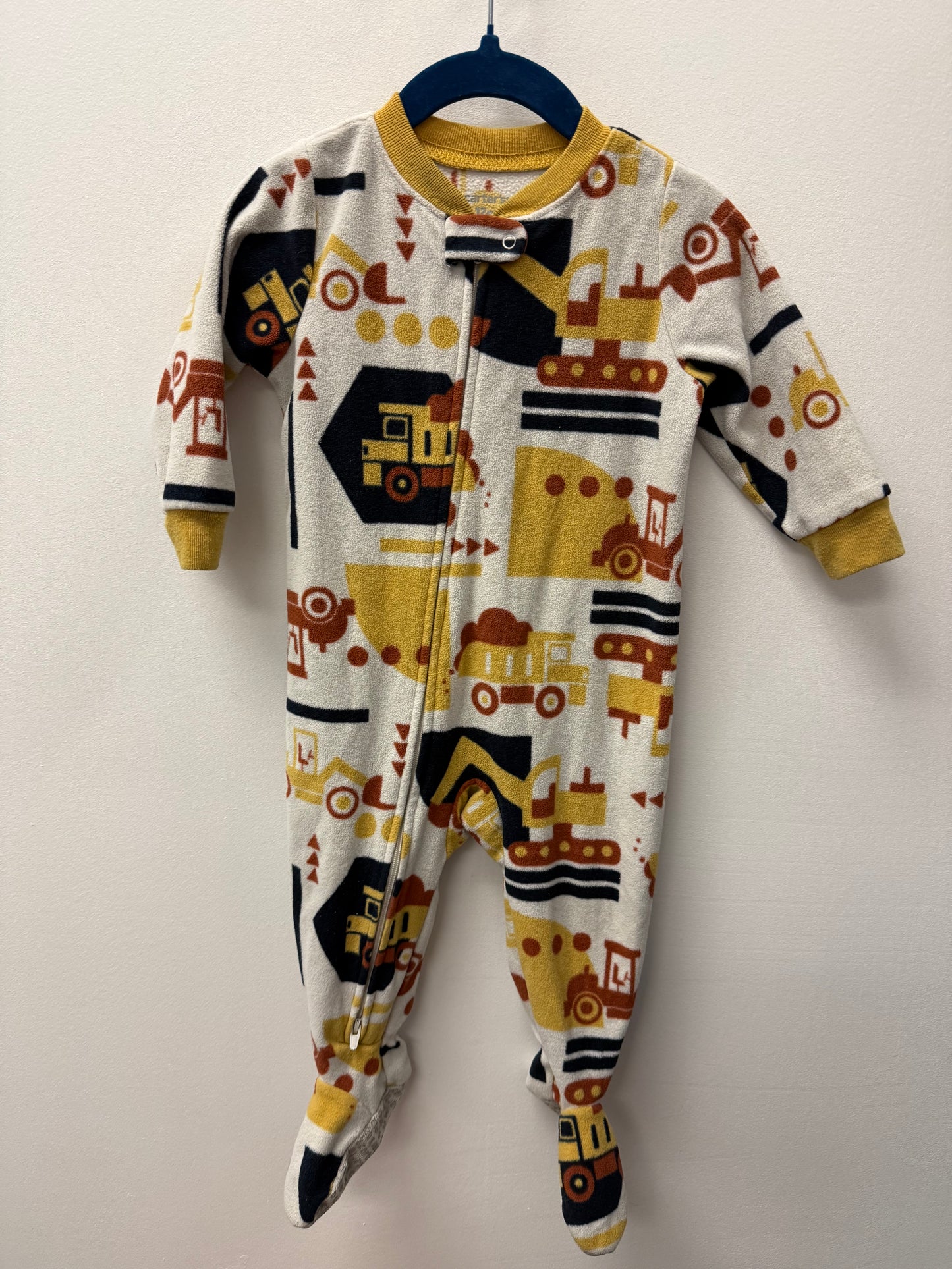 CARTERS FLEECE MACHINERY SLEEPER SIZE 12M