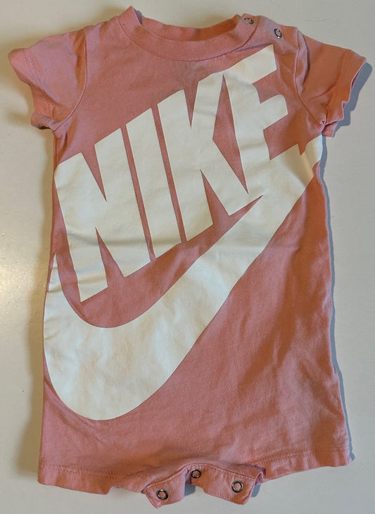 Nike, Pink Romper - 6 Months