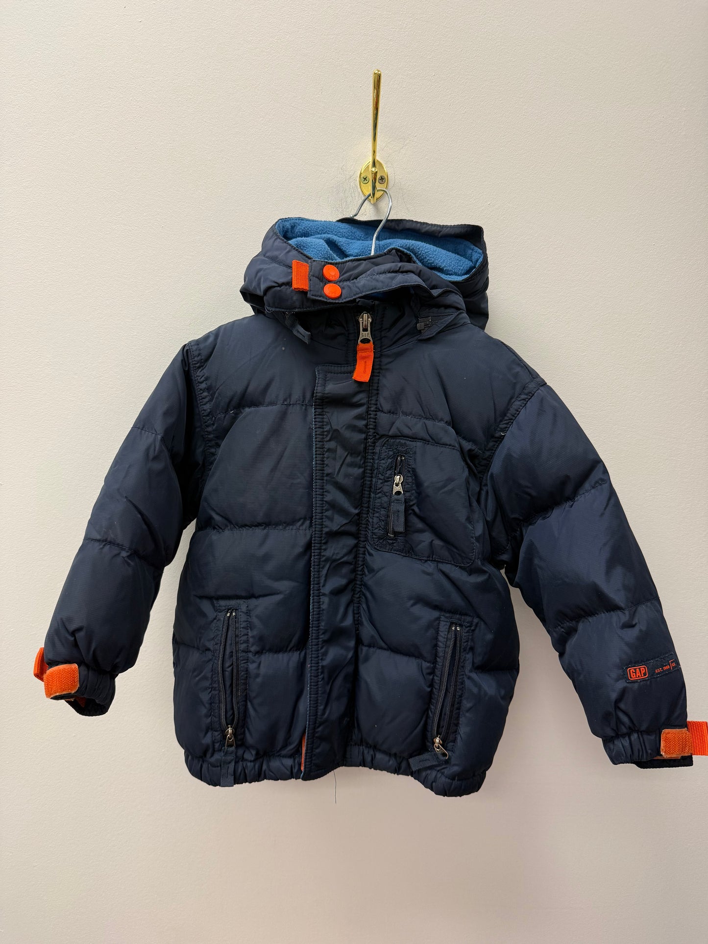 BABY GAP FLEECE LINED PUFFER JACKET SIZE 2T