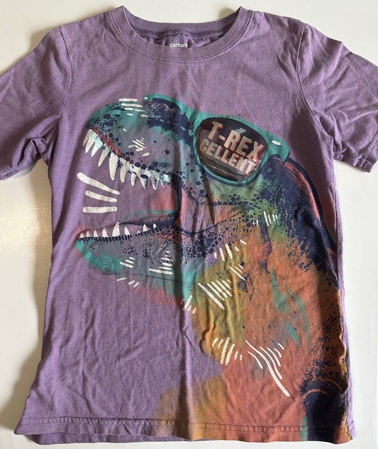 *Play* Carter's, Purple T-Rex T-Shirt - Size 12