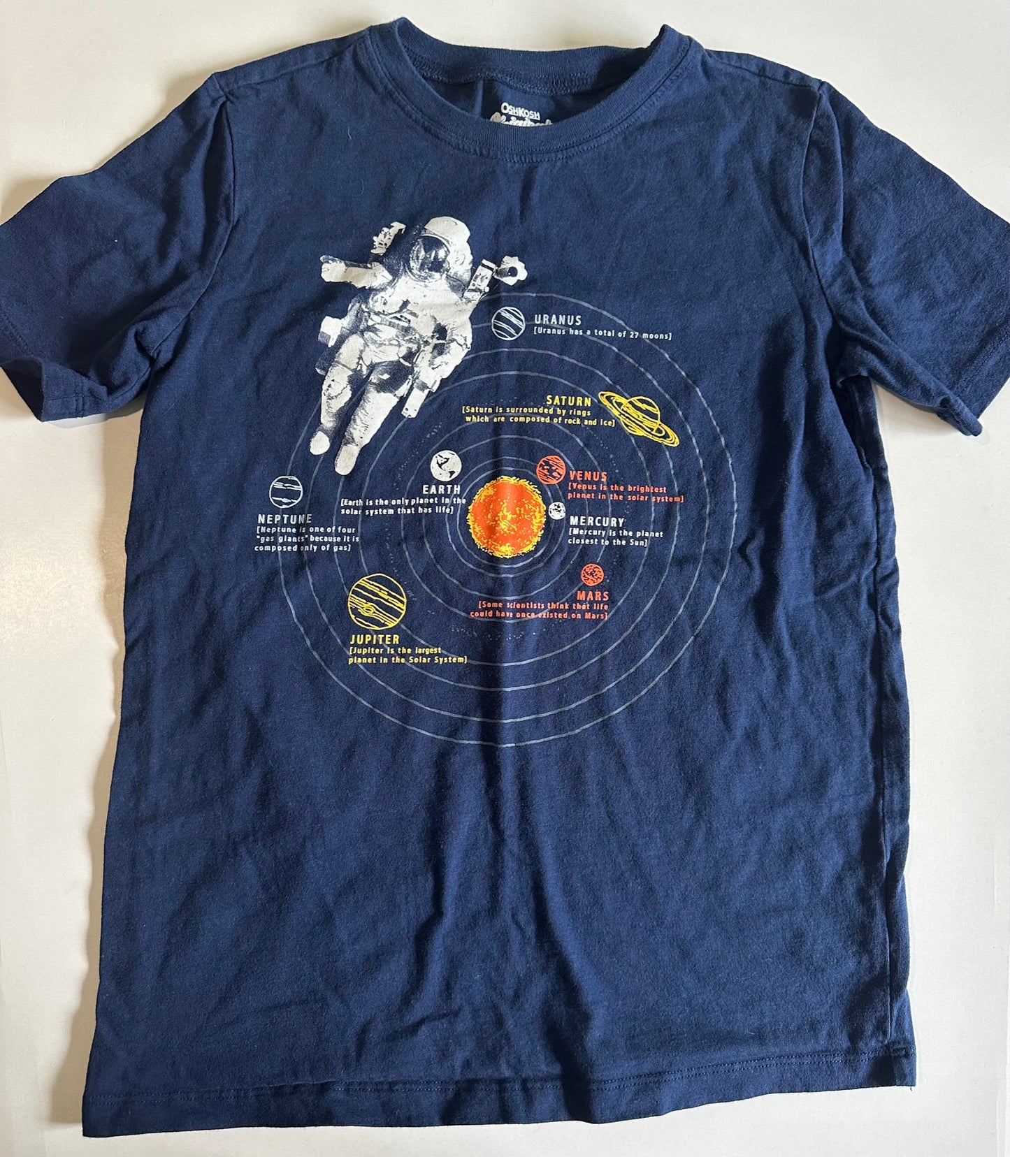 OshKosh, Navy Blue Astronaut T-Shirt - Size 12