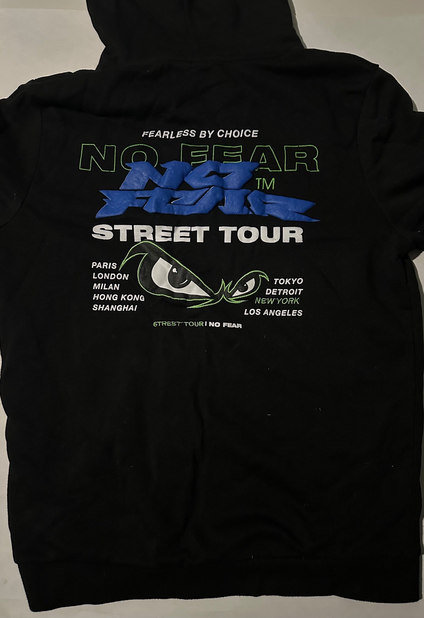 No Fear, Black "Street Tour" Hoodie - Size XL (16)