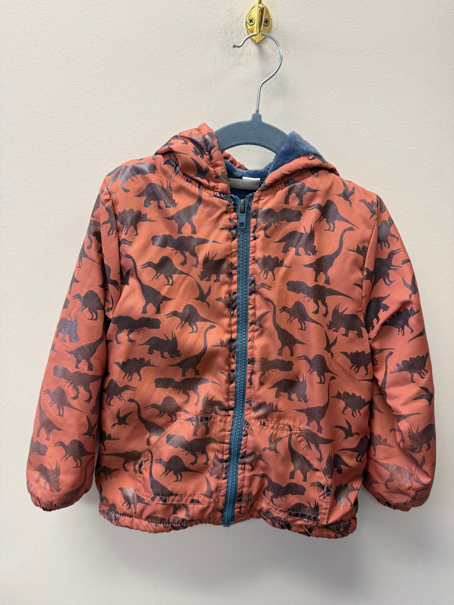 MICKMACK LINED DINO COAT SIZE 4T