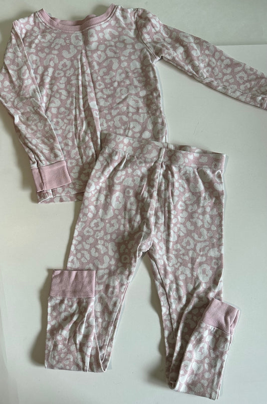 Old Navy, Pale Pink Animal Print Two-Piece Pyjamas - Size 5T