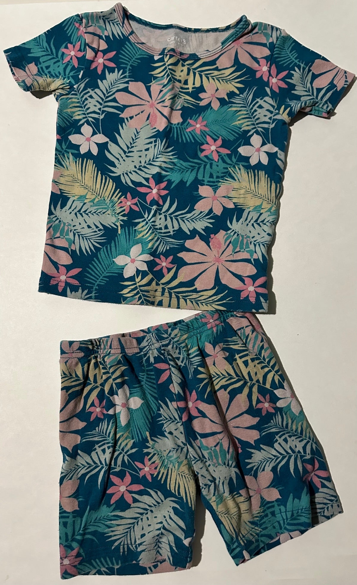 Carter's, Teal Two-Piece Tropical Pyjamas - Size 5T