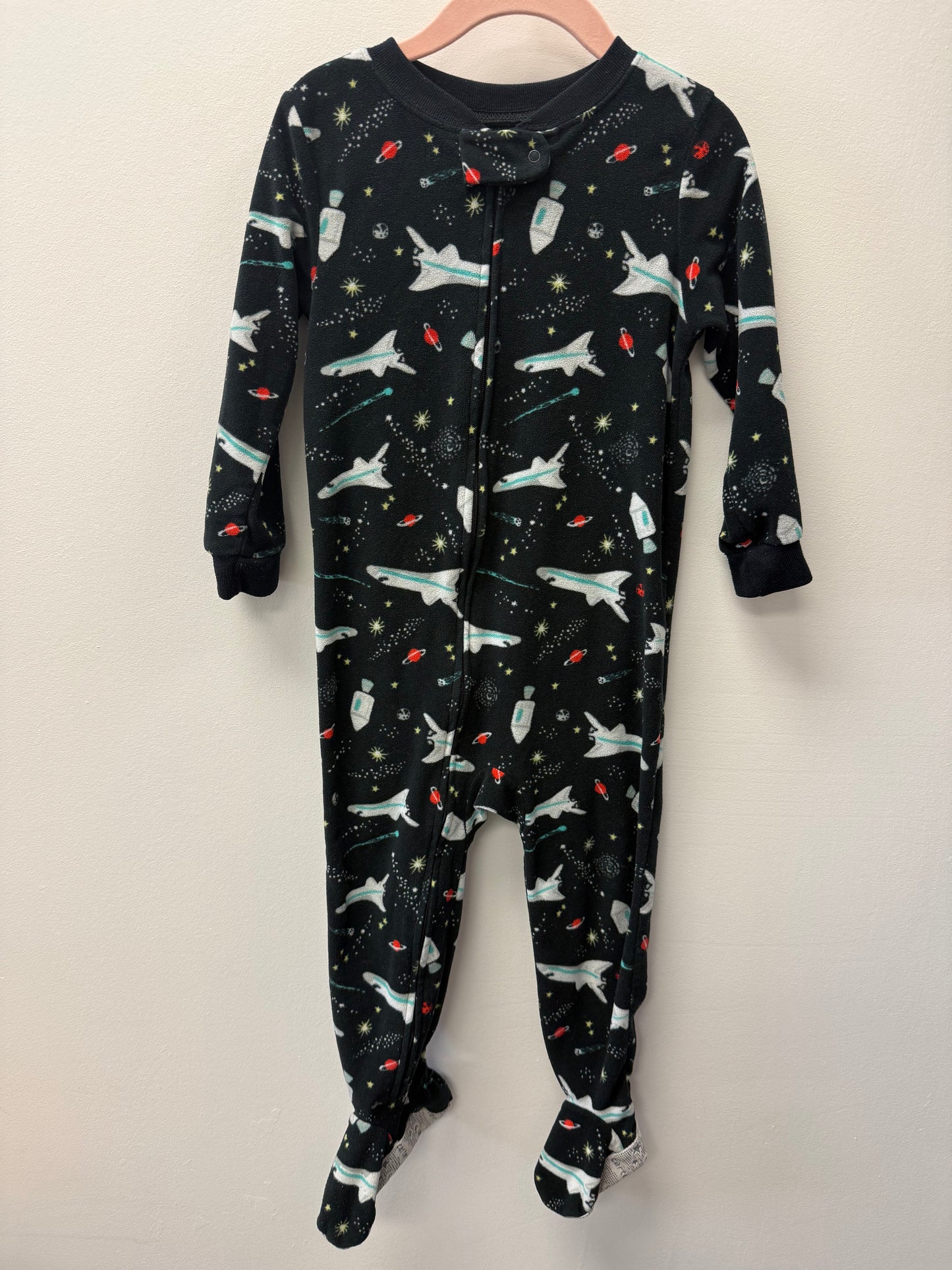 CARTERS FLEECE SPACE SLEEPER SIZE 3T