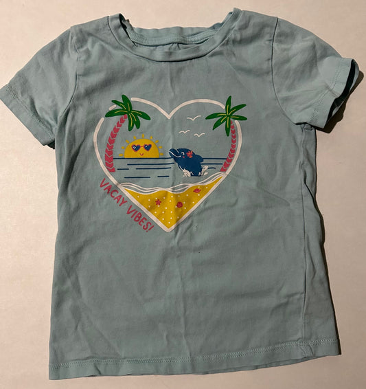 *Play* Joe Fresh, Blue "Vacay Vibes" T-Shirt - Size 5T