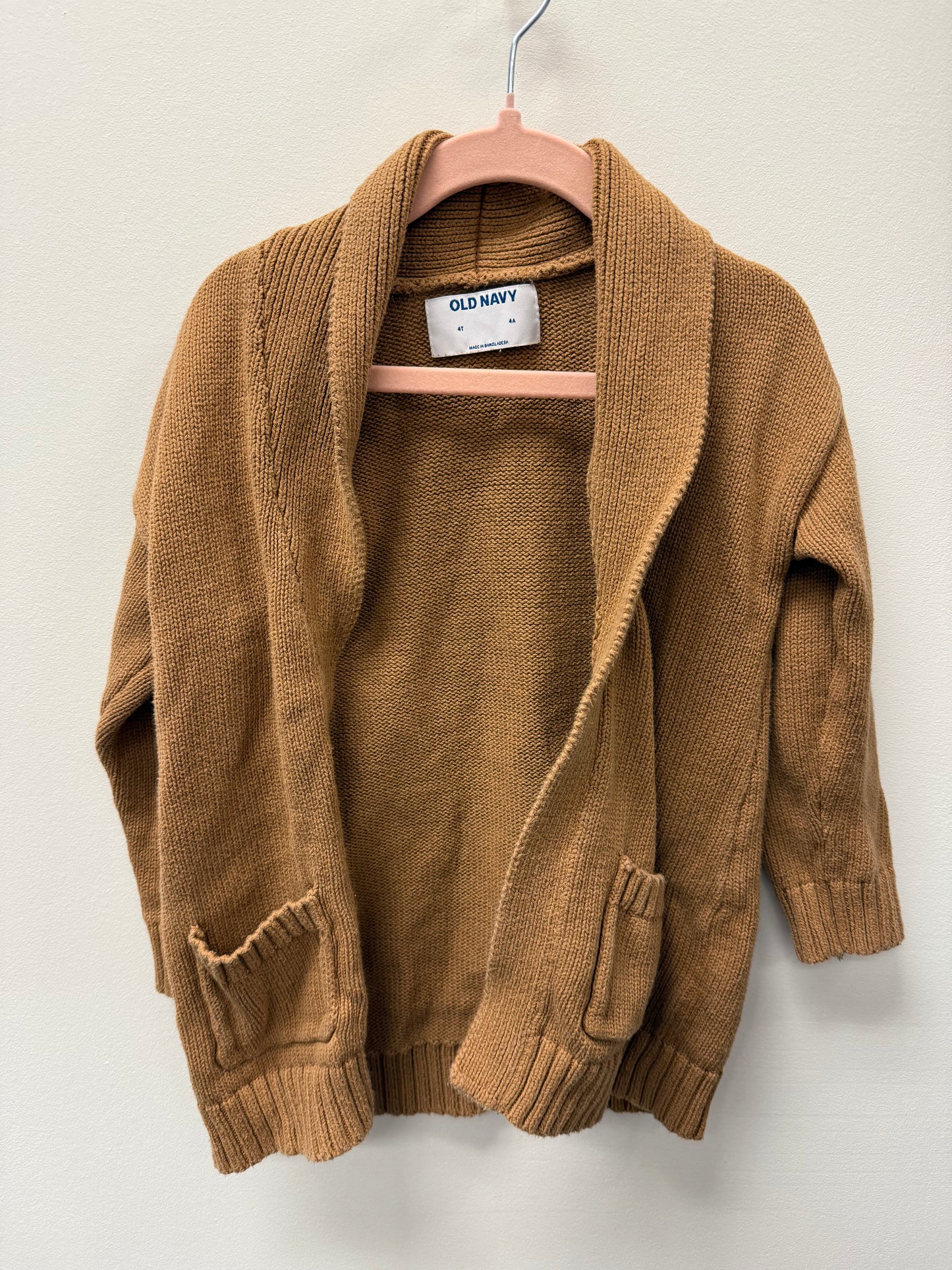 OLD NAVY BROWN CARDIGAN SIZE 4T