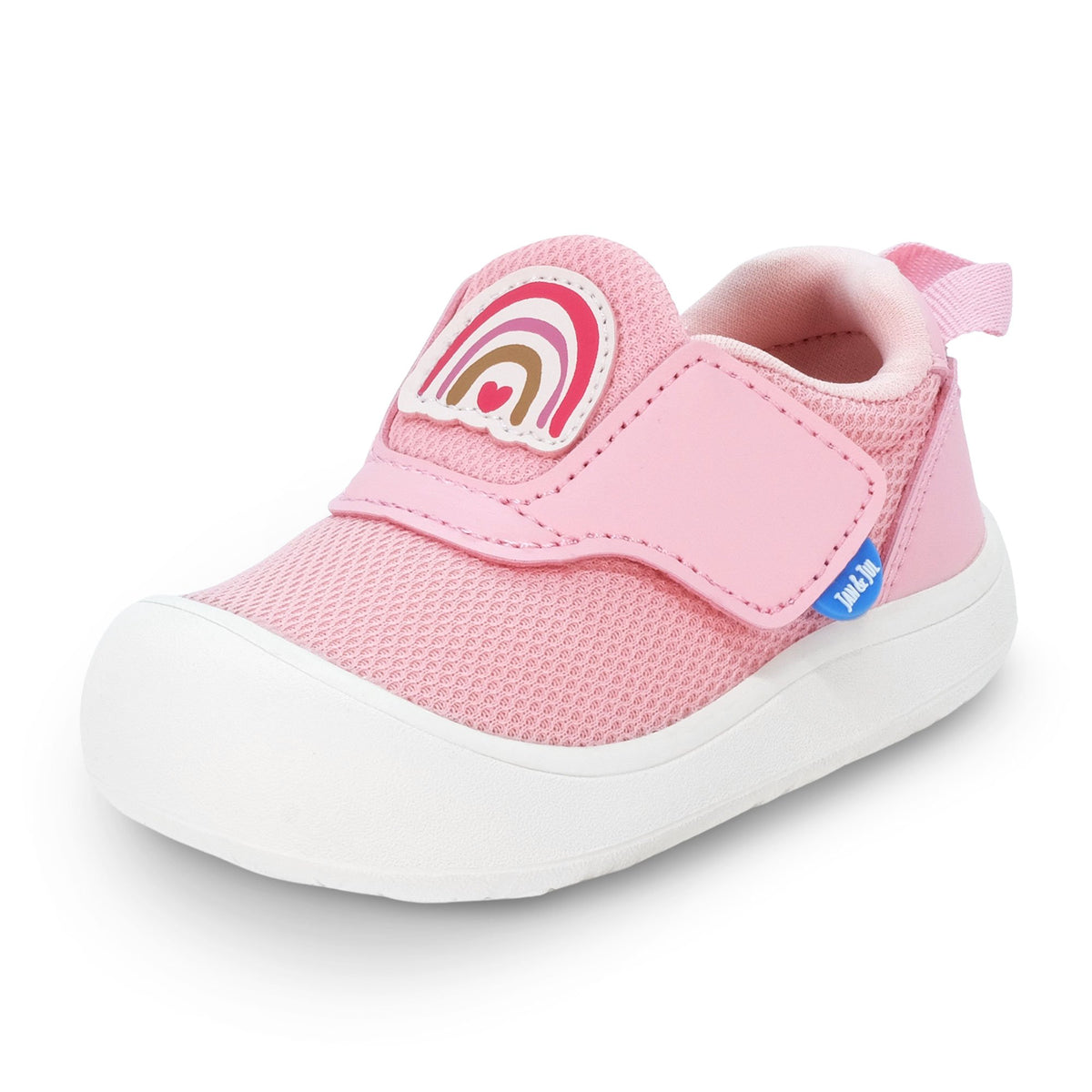 JAN & JUL PINK RAINBOW | MINI-FLYER TODDLER SNEAKERS
