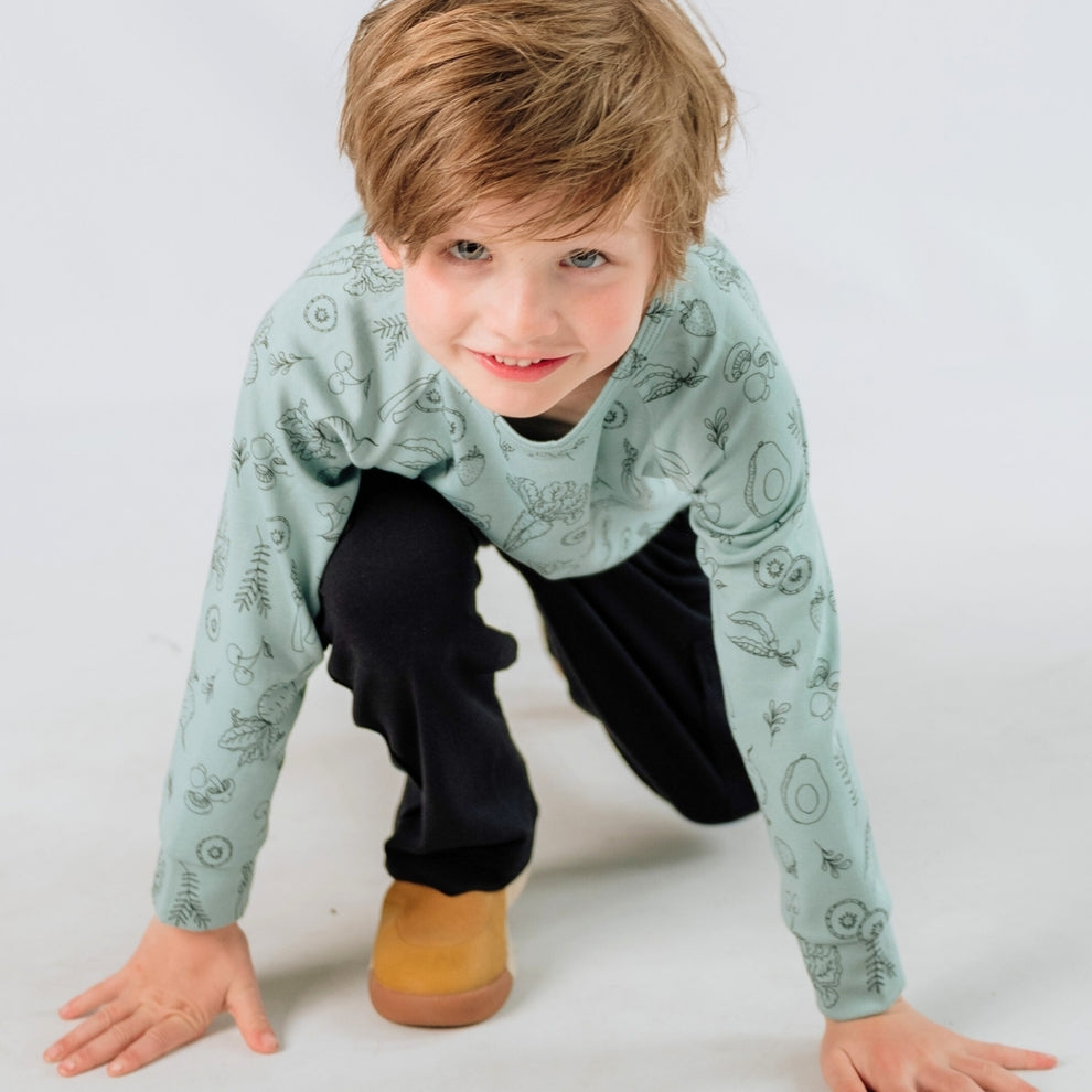 LITTLE & LIVELY BAMBOO RAGLAN PULLOVER (VEGGIES)