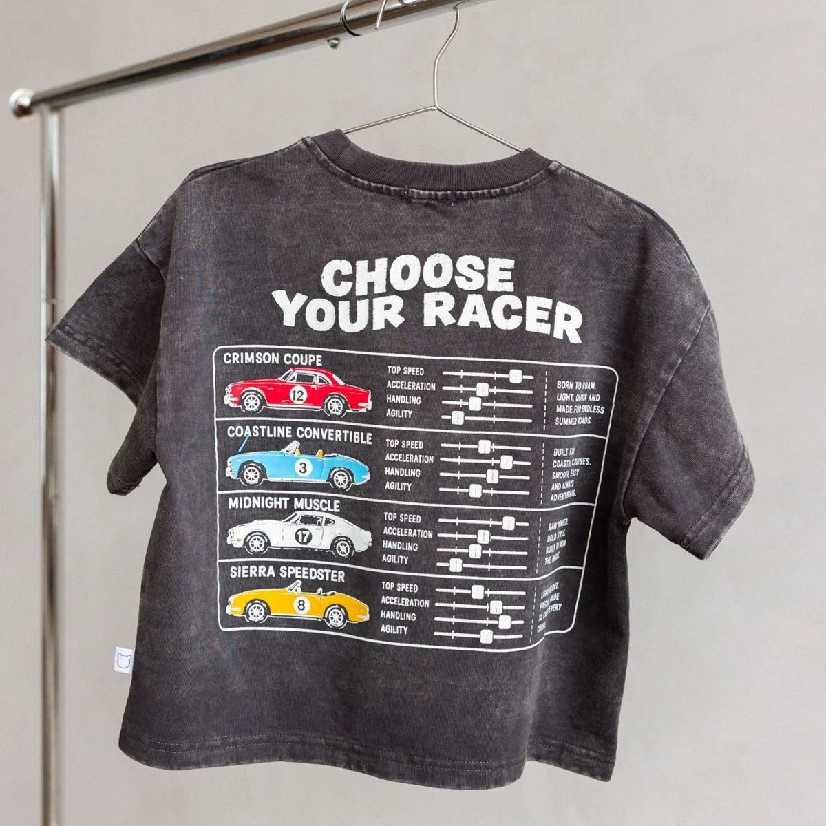 ROOBEAR CHOOSE YOUR RACER ORGANIC COTTON TEE