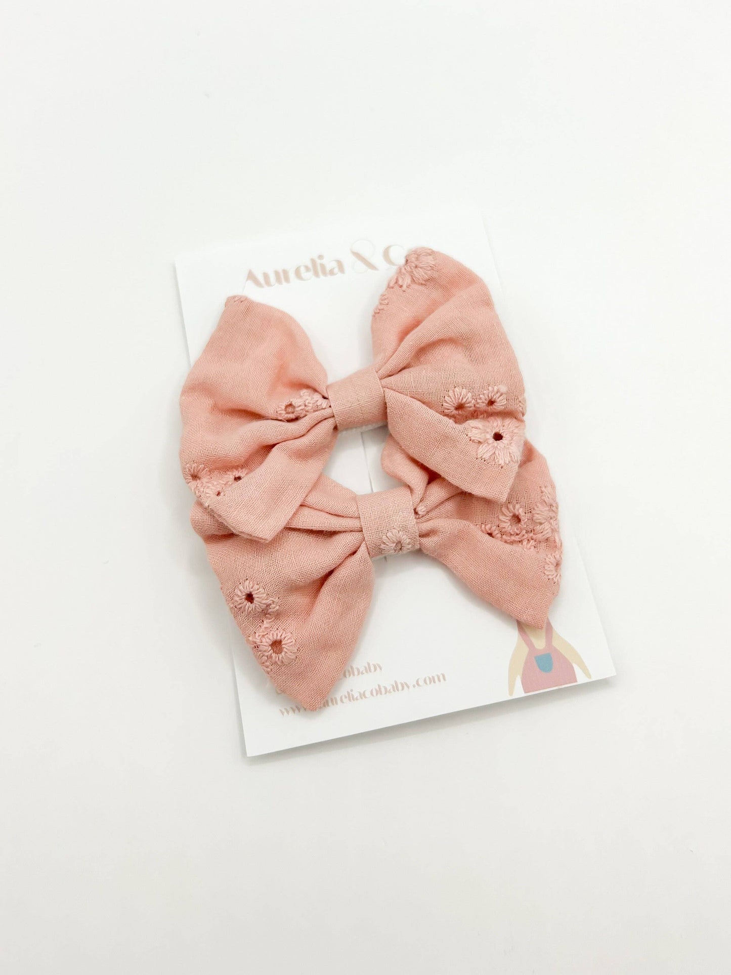 Cotton Pigtail Bows for Babies, Children, Kids