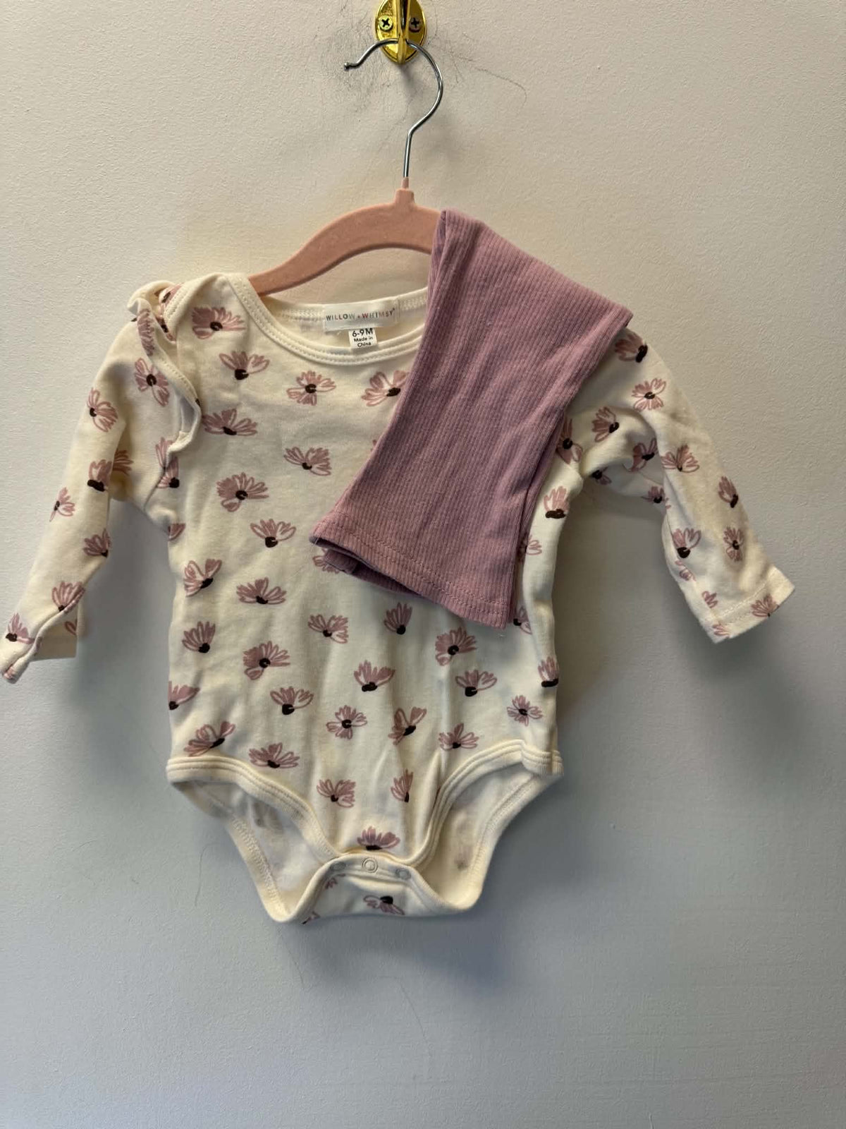 WILLOW & WHIMSEY FLARE PANTS OUTFIT SIZE 6-9M