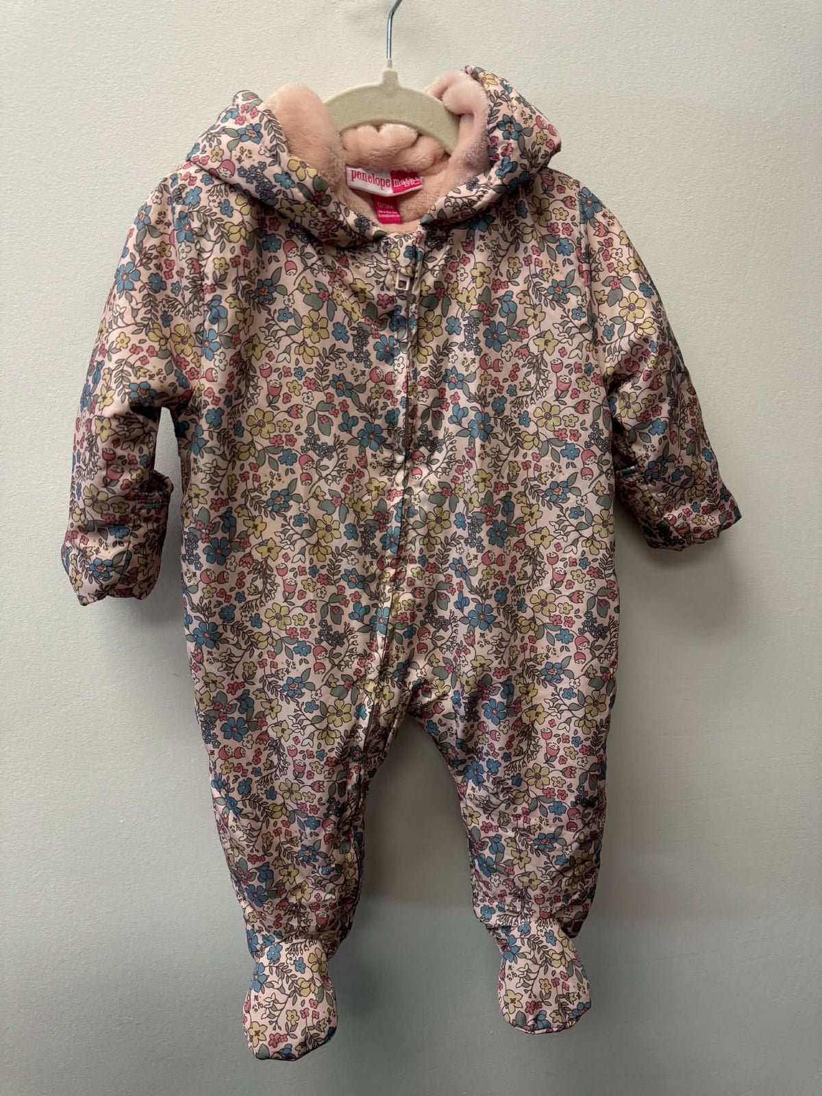 PENELOPE MACK FLEECE LINED BUNTING SUIT SIZE 0-3M