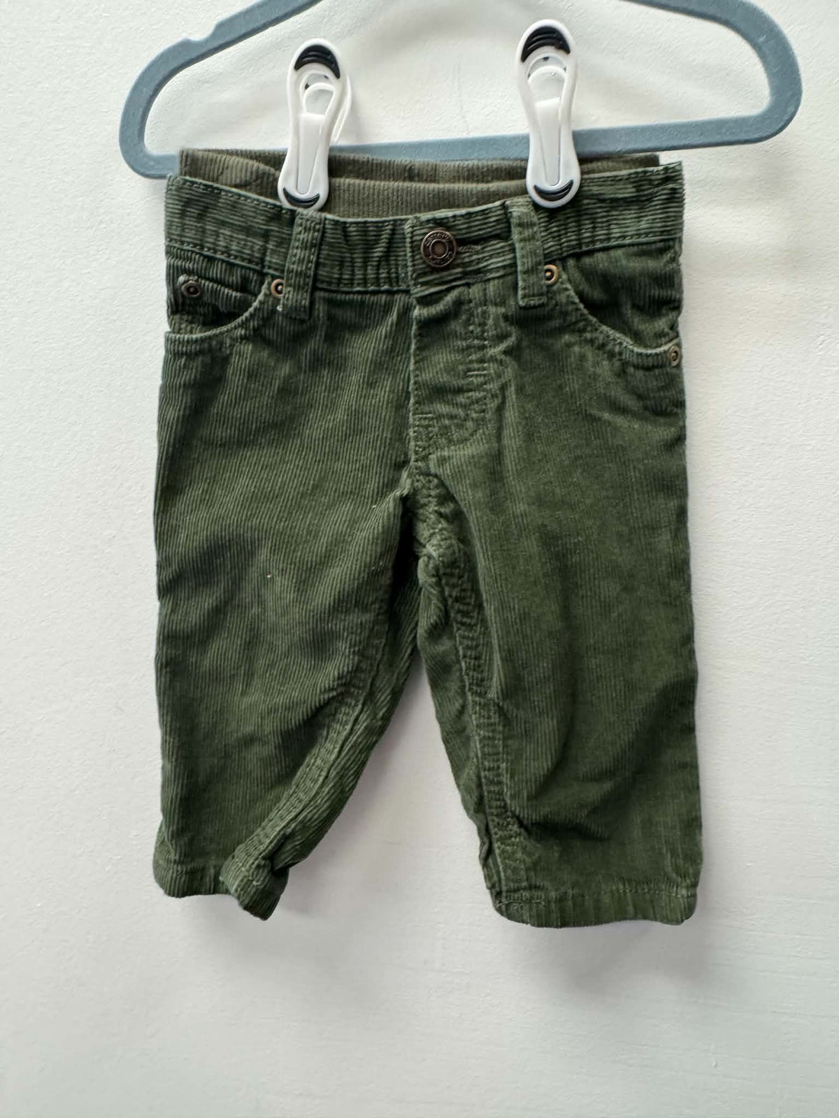 CARTERS GREEN COURDAROY JEANS SIZE 6M