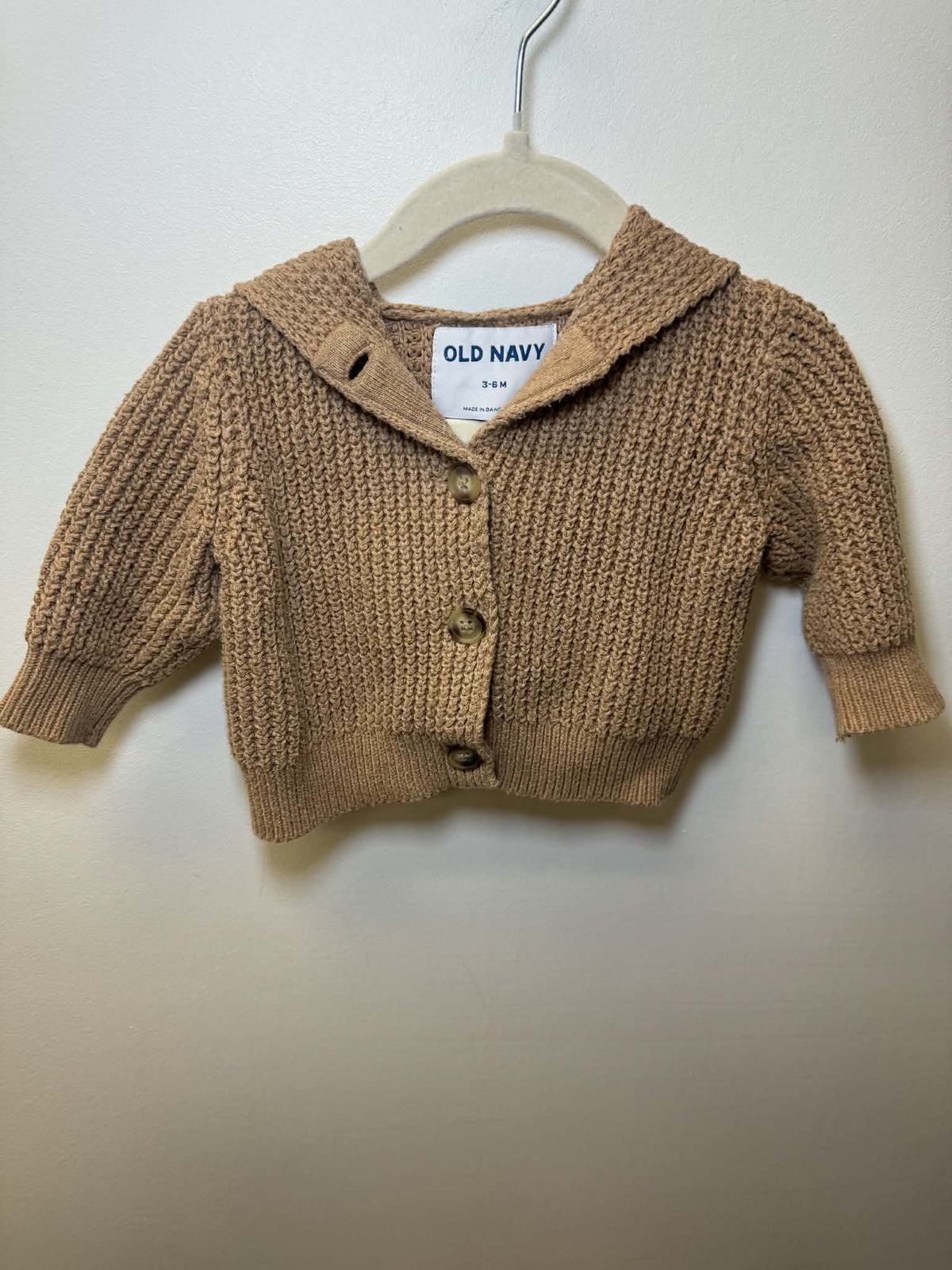 OLD NAVY BROWN KNIT SWEATER SIZE 3-6M