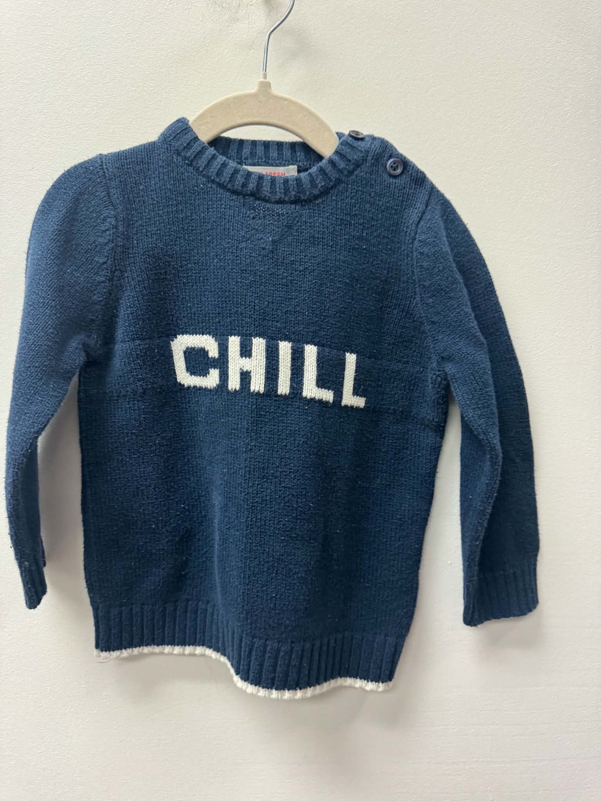 JOE FRESH KNITTED "CHILL" SWEATER SIZE 18-24M